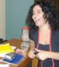 cecilia en la oficina de trabajo