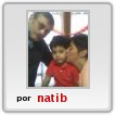 Nico con sus padrinos